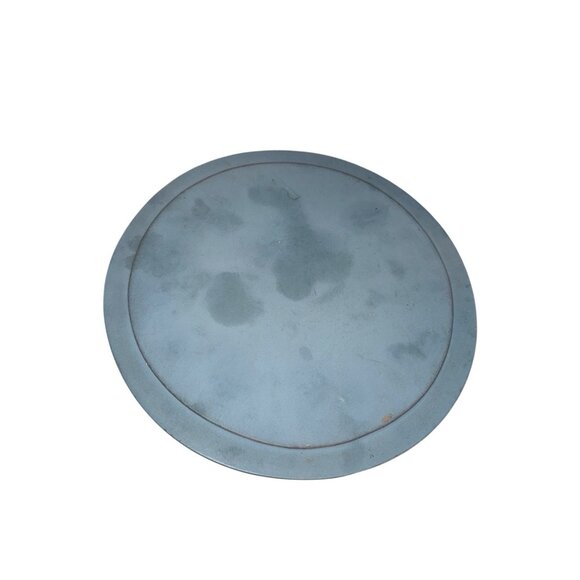 Vintage Christmas Bread Basket Wood Round Bread Round Bottom W/ Lid 12" - Picture 2 of 7